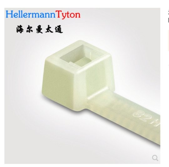 HELLERMANNTYTON曼太通T18R-HSW黑色尼龍?jiān)鷰?11-00886束線帶